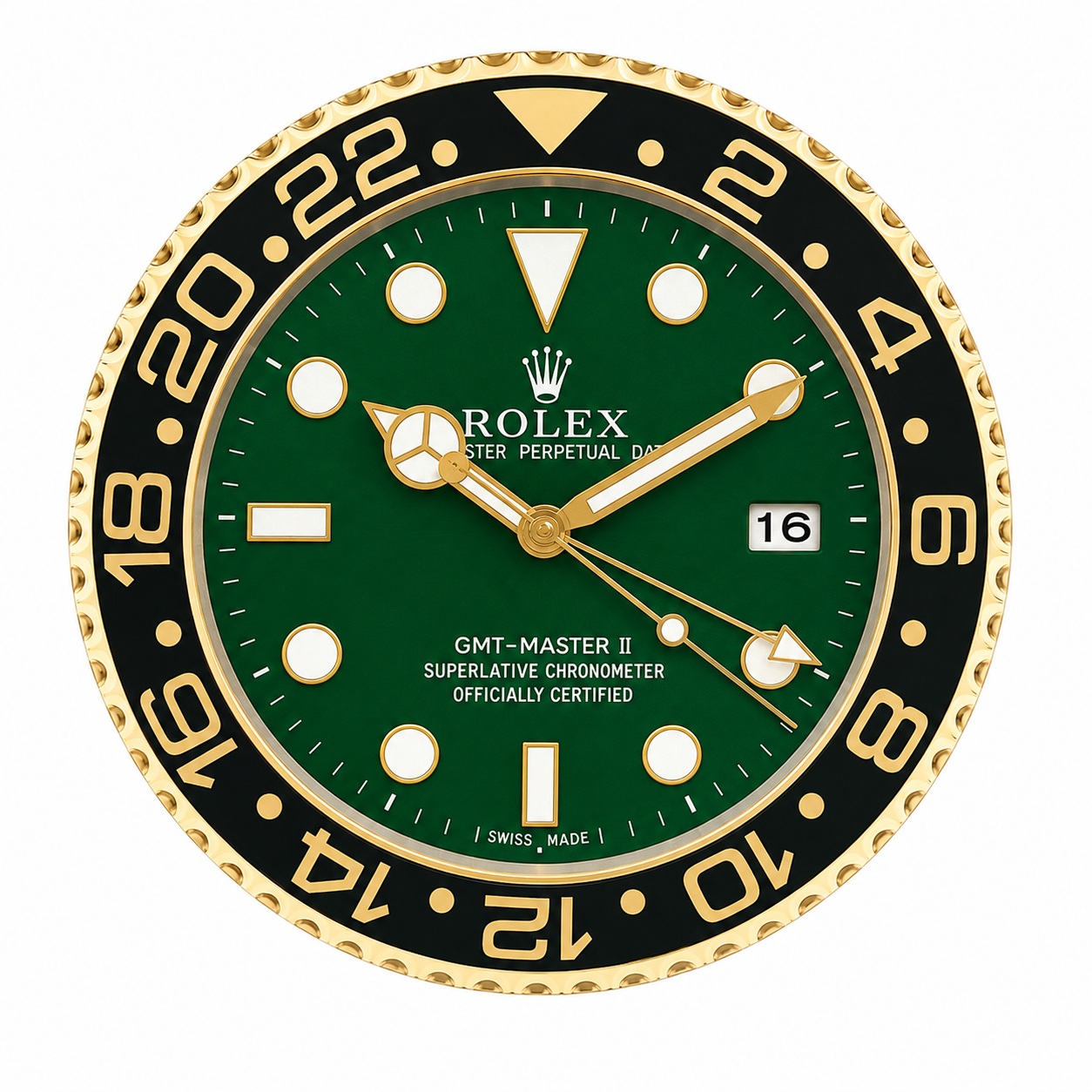 ChronoWall GMT Green Gold 35