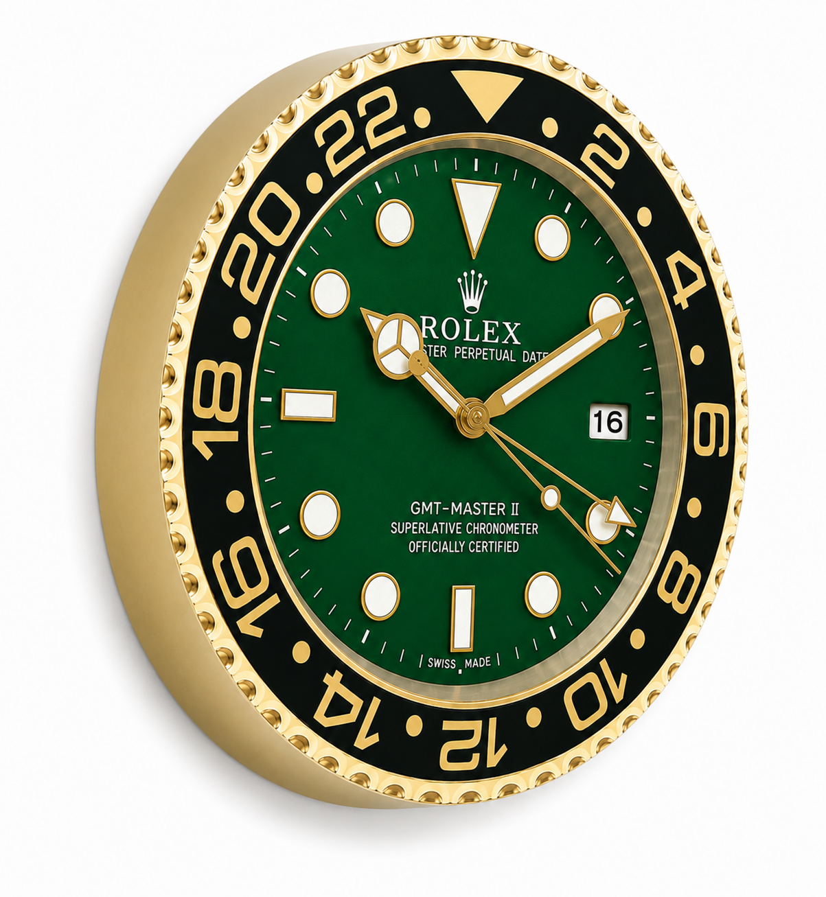 ChronoWall GMT Green Gold 35