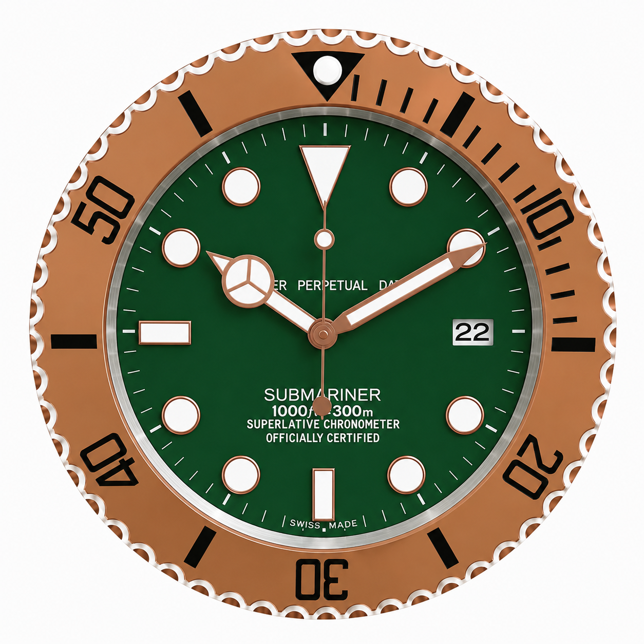 ChronoWall Marine Emerald Rose 35